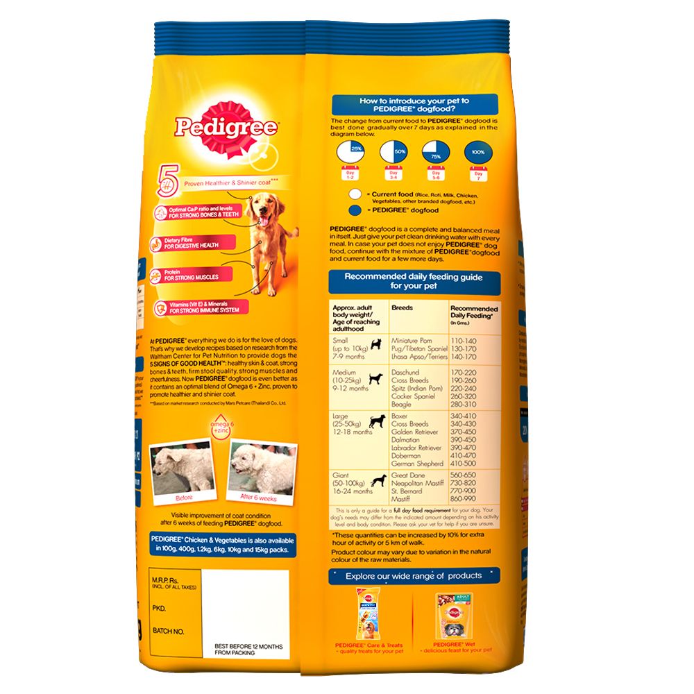 Pedigree Adult Chicken and Vegetables