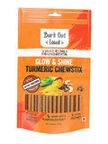 Vivaldis Bark Out Loud Glow & Shine Turmeric Chewstix For Dogs & Cats