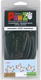 Pawz Waterproof Dog Boots - Large - Black