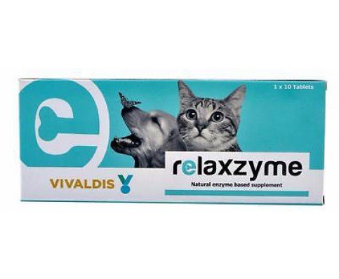Vivaldis : Relaxzyme Natural Enzyme Based Supplement Tablets for Dogs and Cats