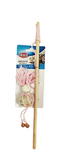 Trixie Wood/ Polyster Wool & Bell Balls with Playing Rod
