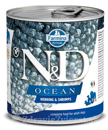 Farmina N&D Ocean Herring And Shrimps Adult Dog Tin