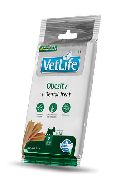 Farmina : VetLife Obesity Dental Treat for Mini Adult Dogs