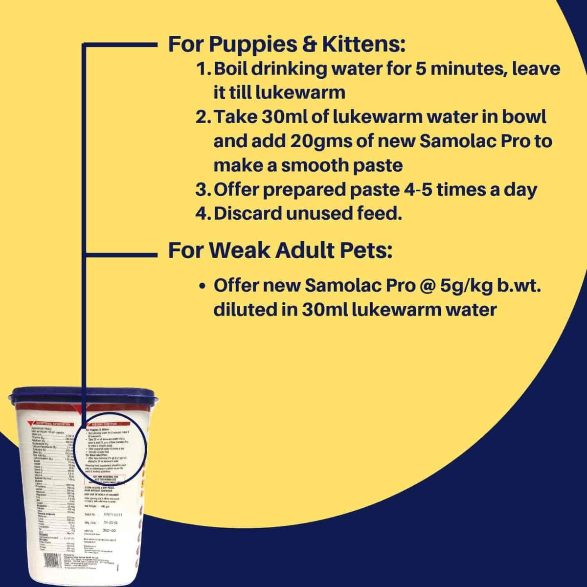 Vetoquinol Samolac Weaning Food Supplement