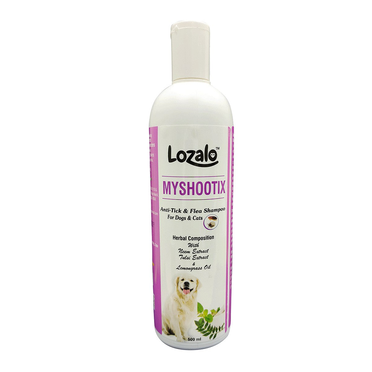 Lozalo Myshootix Anti-Tick & Flea Herbal Shampoo For Dogs & Cats