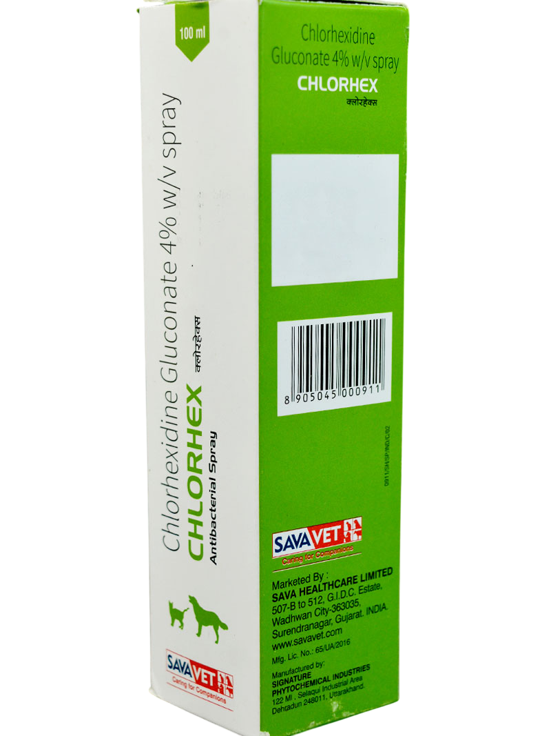 Savavet Chlorhex Spray – Chlorhexidine Gluconate 4% w/v