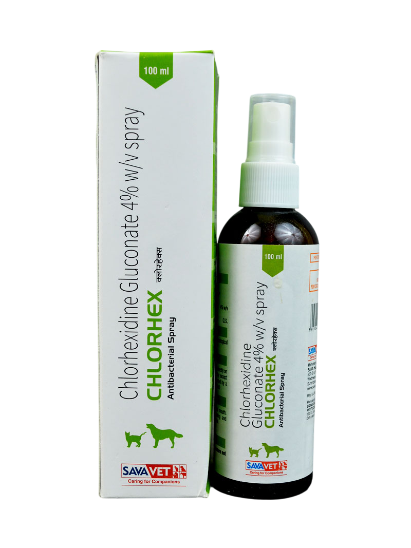 Savavet Chlorhex Spray – Chlorhexidine Gluconate 4% w/v
