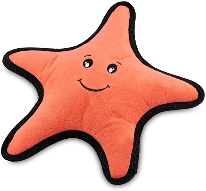BecoPets Rough & Tough Star Fish Dog Toy