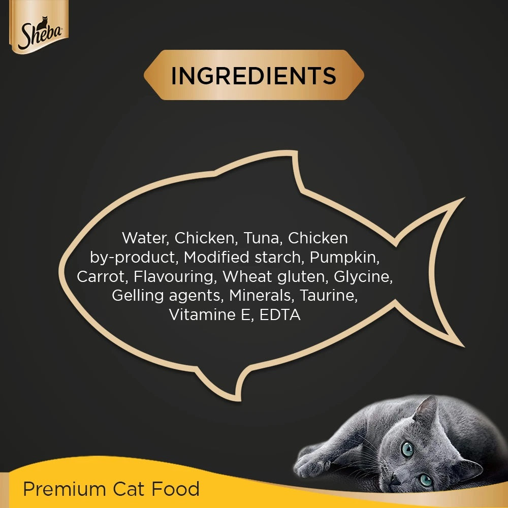Sheba With Tuna Pumpkin & Carrot In Gravy - (Pouch)