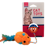 Nunbell Plastic Bell Ball Cat Toy With Plush Mouse