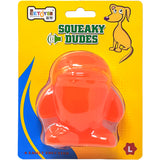 EE Toys Rubber Jelly Squeaky Dudes Penguin Chew Toy
