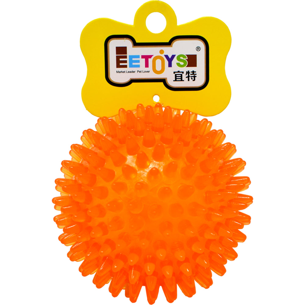 EE Toys Durable TPR Rubber Hard Spiked Rubber Ball Chew Toy