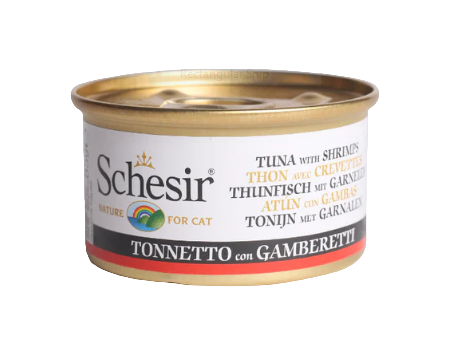 Schesir Tuna Whole Meat With Shrimp & Rice In Jelly Cat Tin