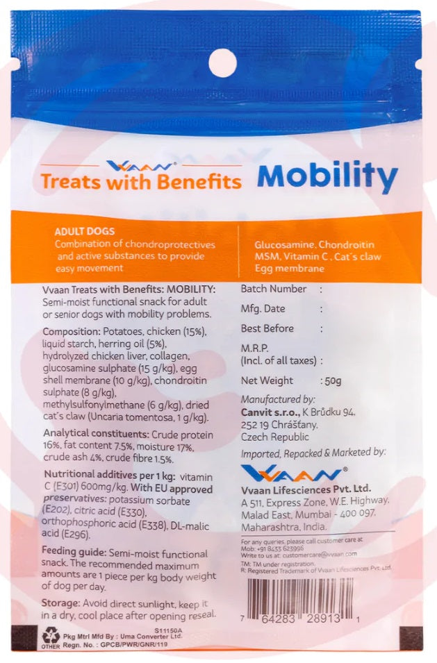 Vvaan : Treats with Benefits Mobility Grain-Free Chicken Dog Treats