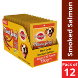 Pedigree Meat Jerky Smoked Salmon Flavor 60 G Pack Of 12