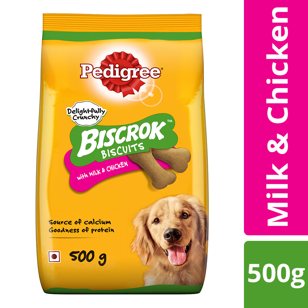 Pedigree : Biscrok Dog Biscuits – Milk & Chicken Flavour (Family Pack)