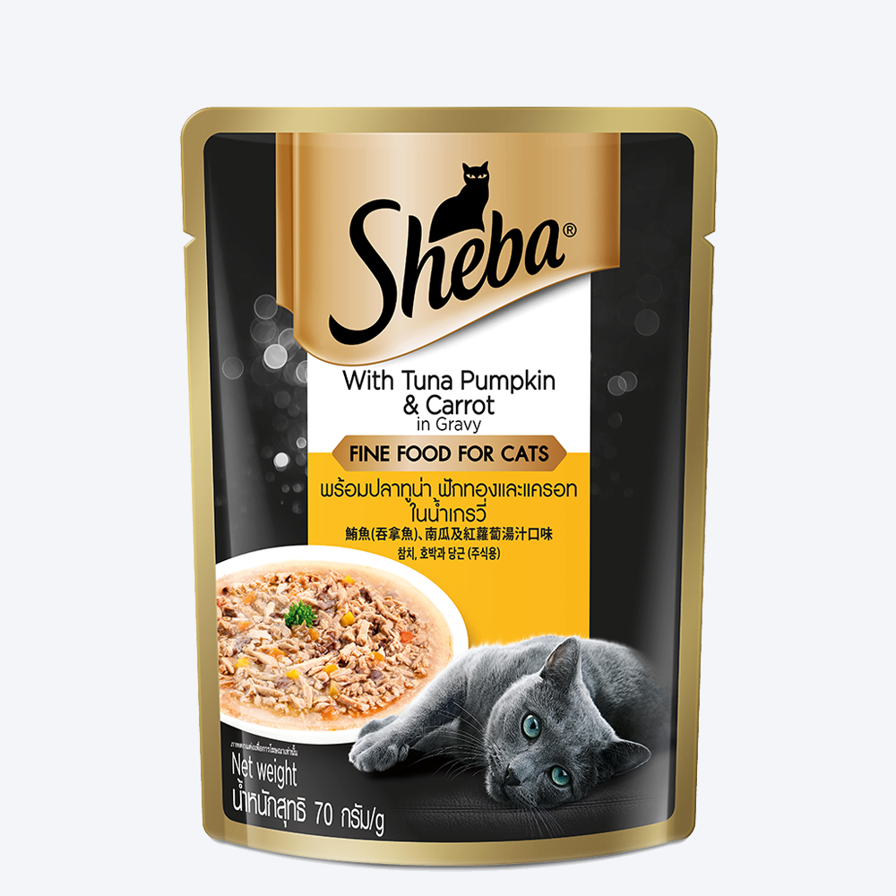 Sheba With Tuna Pumpkin & Carrot In Gravy 70 G (Pack Of 24) - Ecom Pack Summer5