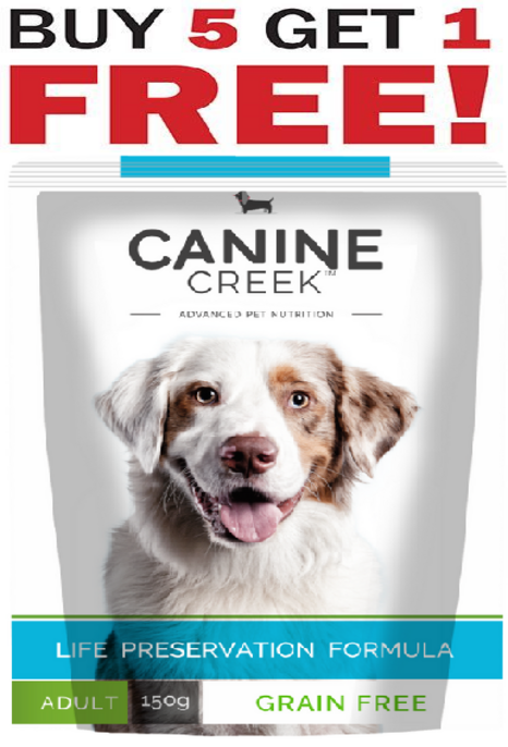 Canine Creek Grain Free 150g Adult Dog Gravy Pouch - Buy 5 Get 1 free