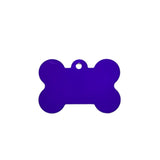 Kennel Aluminium Bone Shape Name Tag - Medium