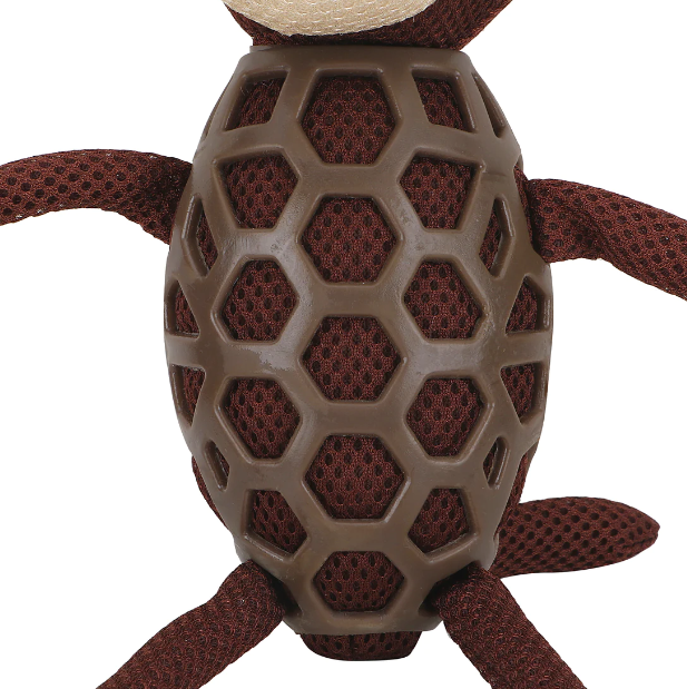Basil Monkey With TPR Soft Plush Chew Dog Toy