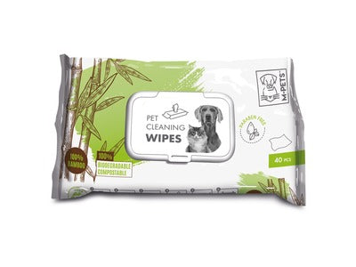 M-Pets Cleaning Wipes 100% Bamboo 15 X 20 cm