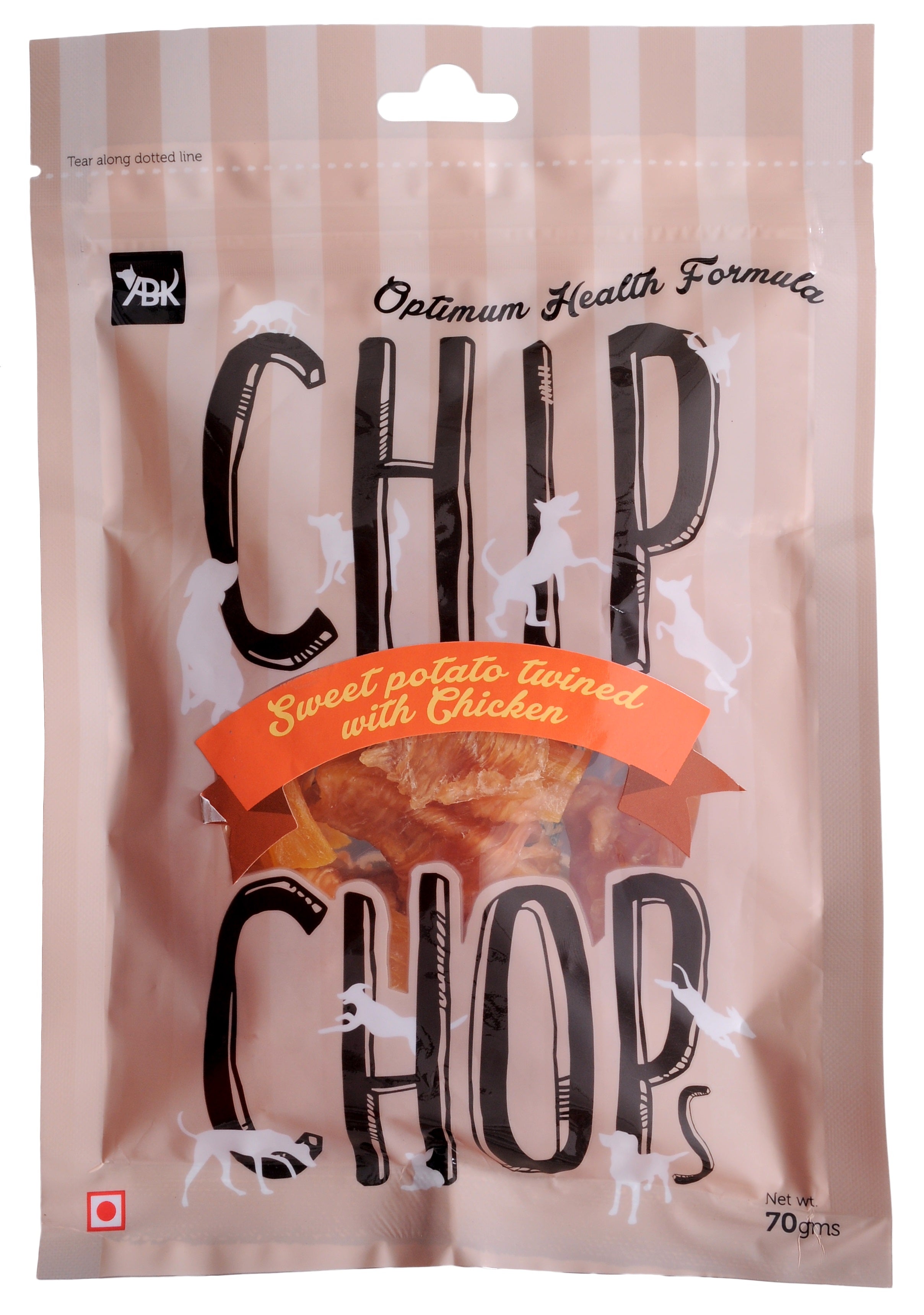 Chip Chops : Sweet Potato Twined with Chicken Dog Treats