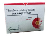 Vetoquinol :Meriquin 50 mg Tablets