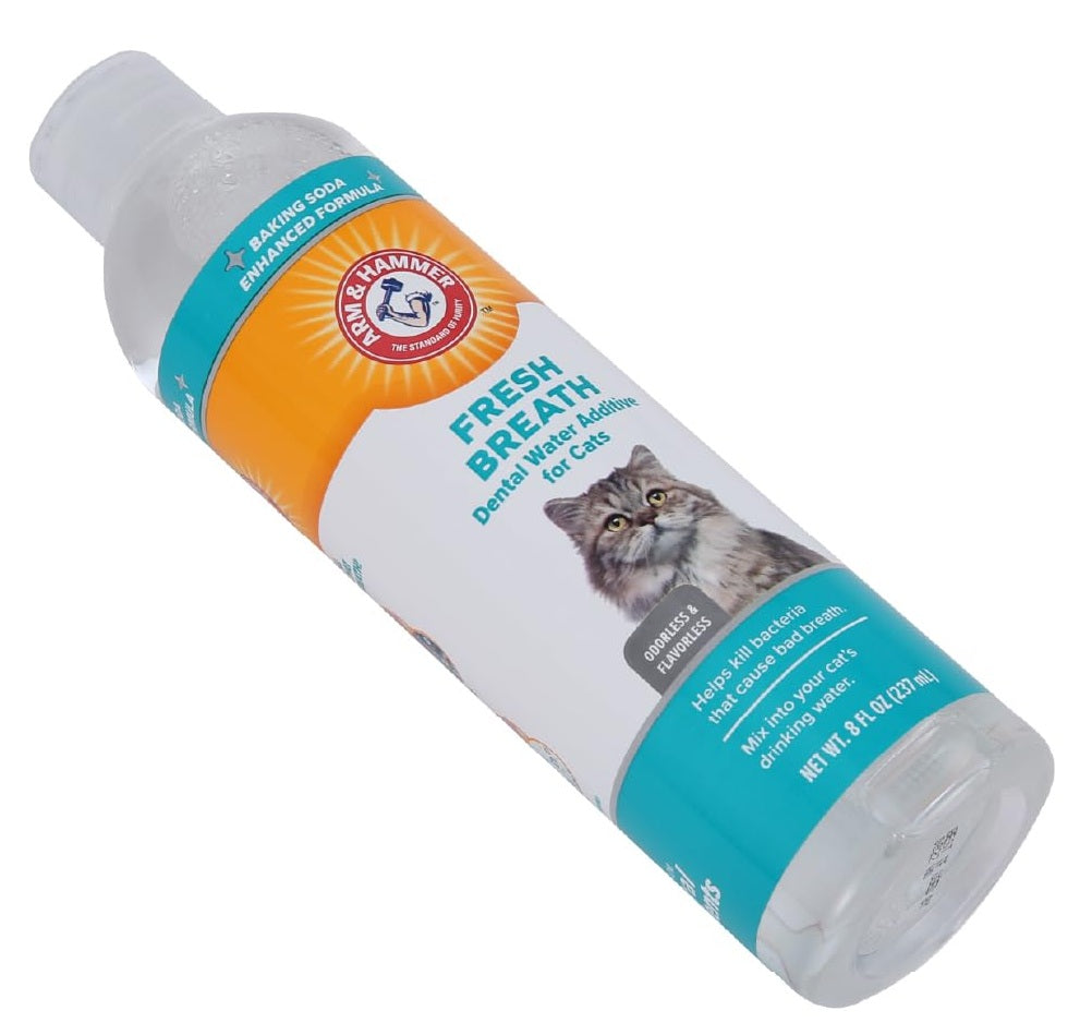 Arm & Hammer - Cat Dental Water Additive - Baking Soda Enhanced Formula - Odorless & Flavorless