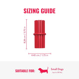 KONG Dental Stick Interactive Rubber Dental Chew Toy for Dogs (Small Size)