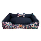 Pets Empire Pet Lounger Bed (Multi Color Print)