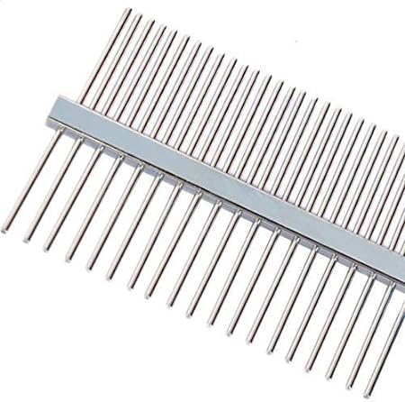 Smarty Pet Plastic Handle Double Side Comb With Paw Symbols (Color May Vary)