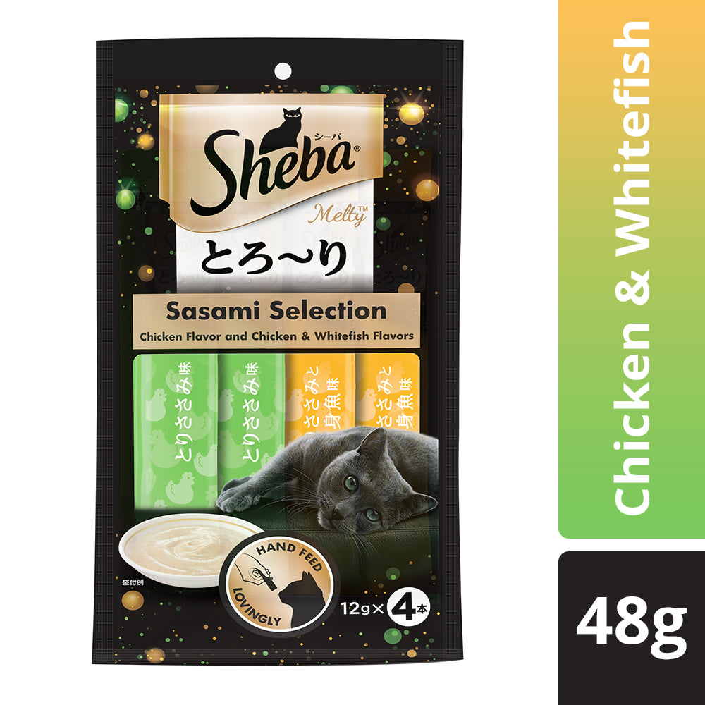 Sheba : Melty Maguro Selection Creamy Cat Treat – Chicken & Whitefish Flavors