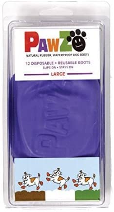 Pawz Waterproof Dog Boots - Large - Purple