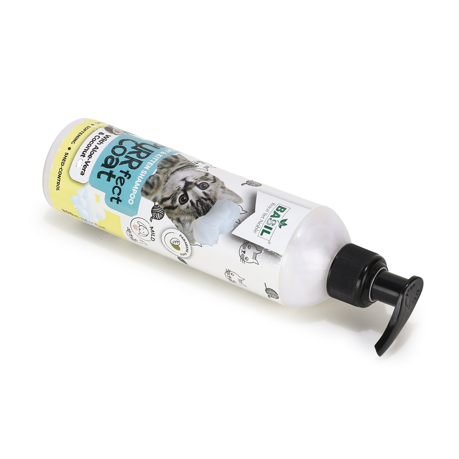 Basil PurrFect Coat Cat & Kitten Shampoo