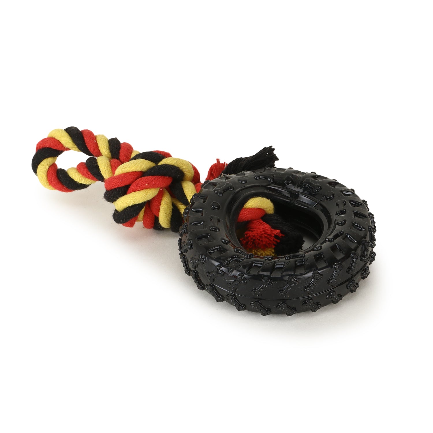 Basil Wagtastic Toyz  Tyre With Rope