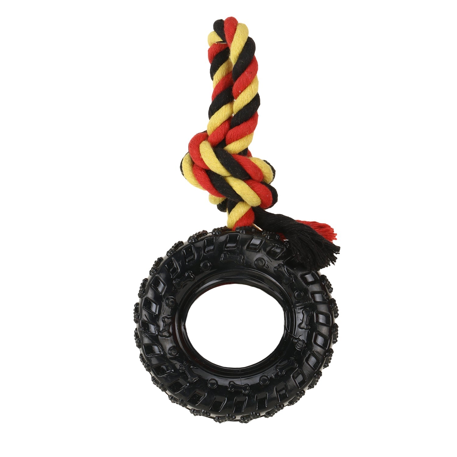 Basil Wagtastic Toyz  Tyre With Rope