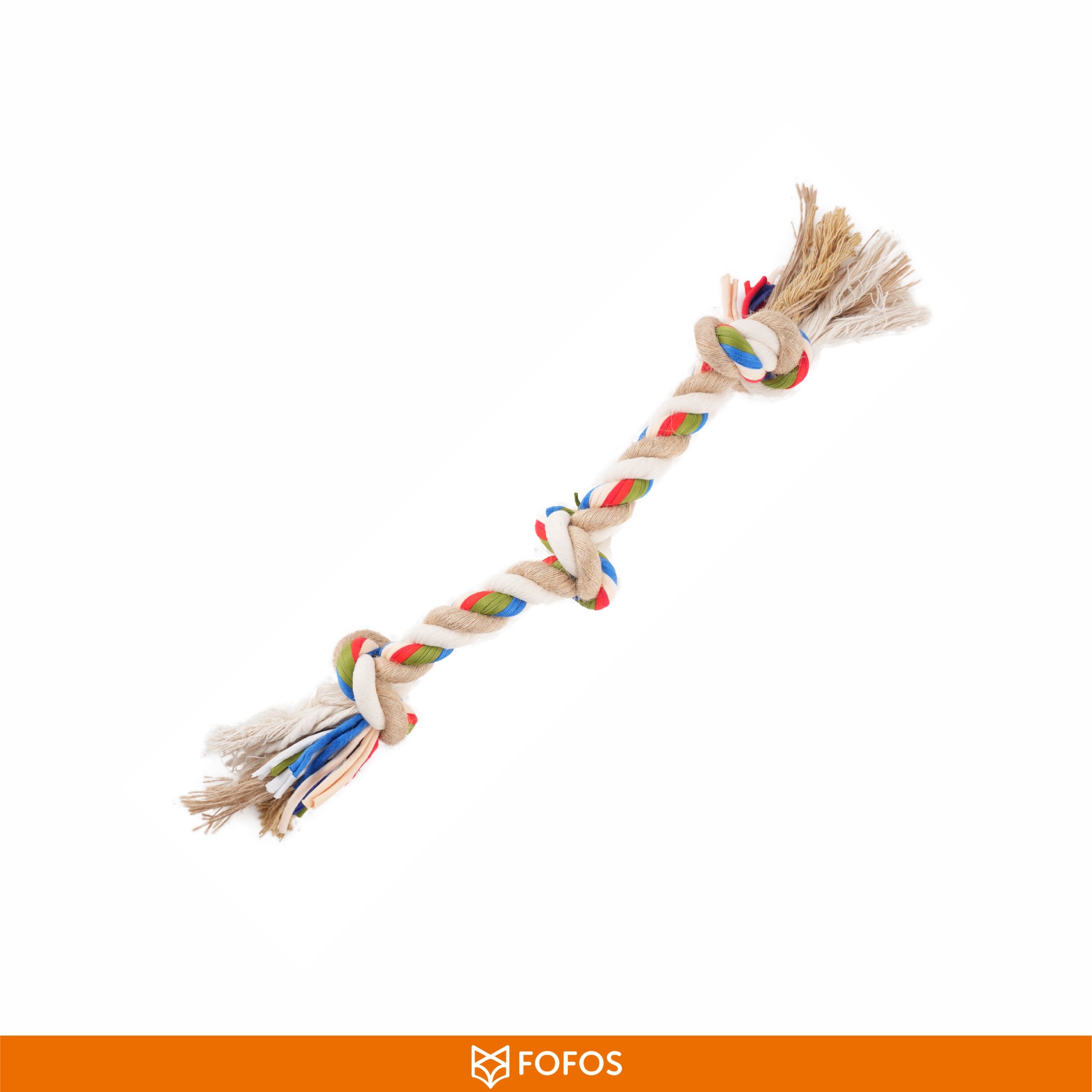 Fofos Flossy Braided Rope Dog Toy