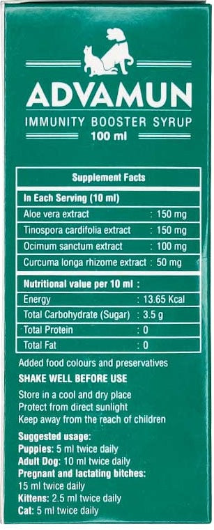 SavaVet Advamun Immunity Booster Syrup for Dogs & Cats