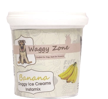 Waggy Zone Doggy Ice Creams Instamix  -  Banana Flavour