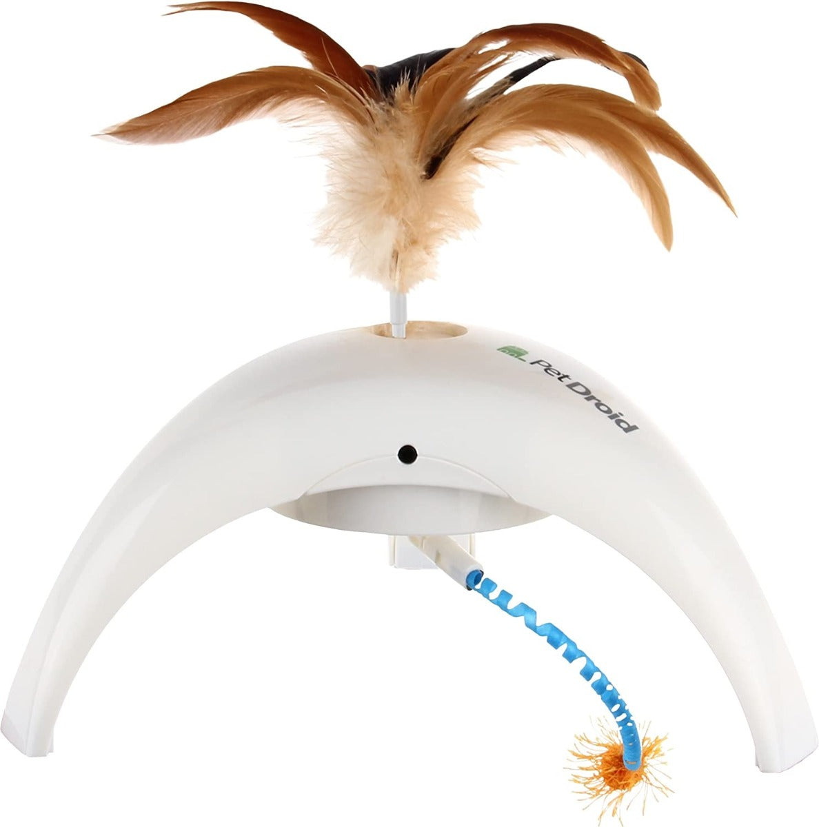Gigwi Feather Spinner Pet Droid Replaceable Natural Feather Caps & 3 Motion Sensor