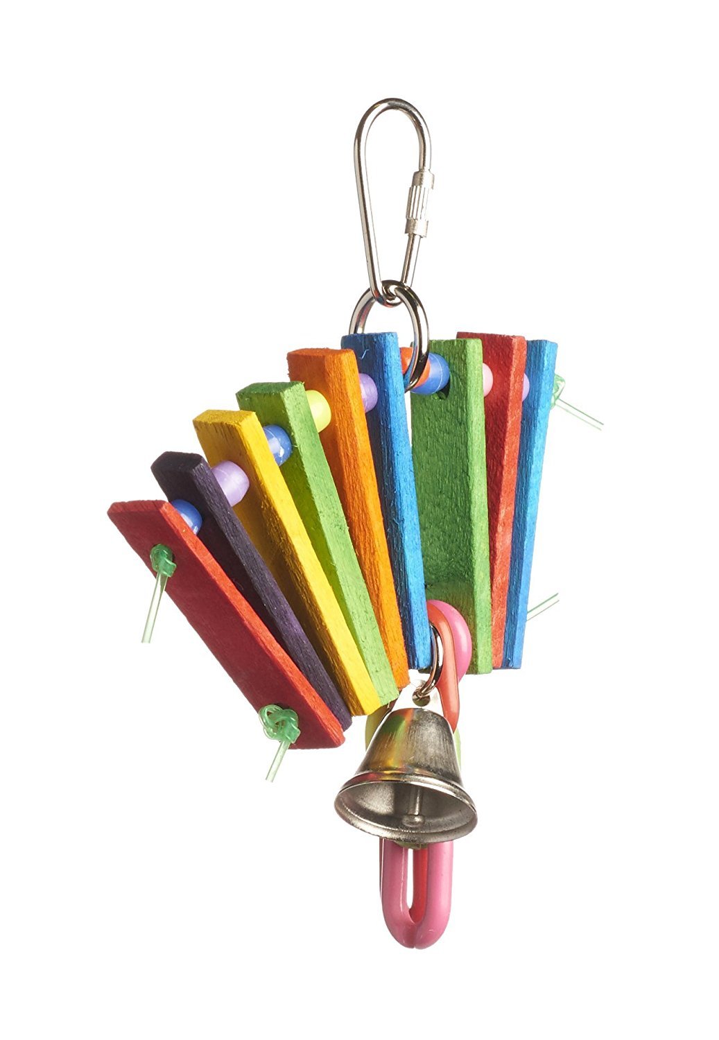 Pets Empire Wooden Accordion Bird Toy with Bell