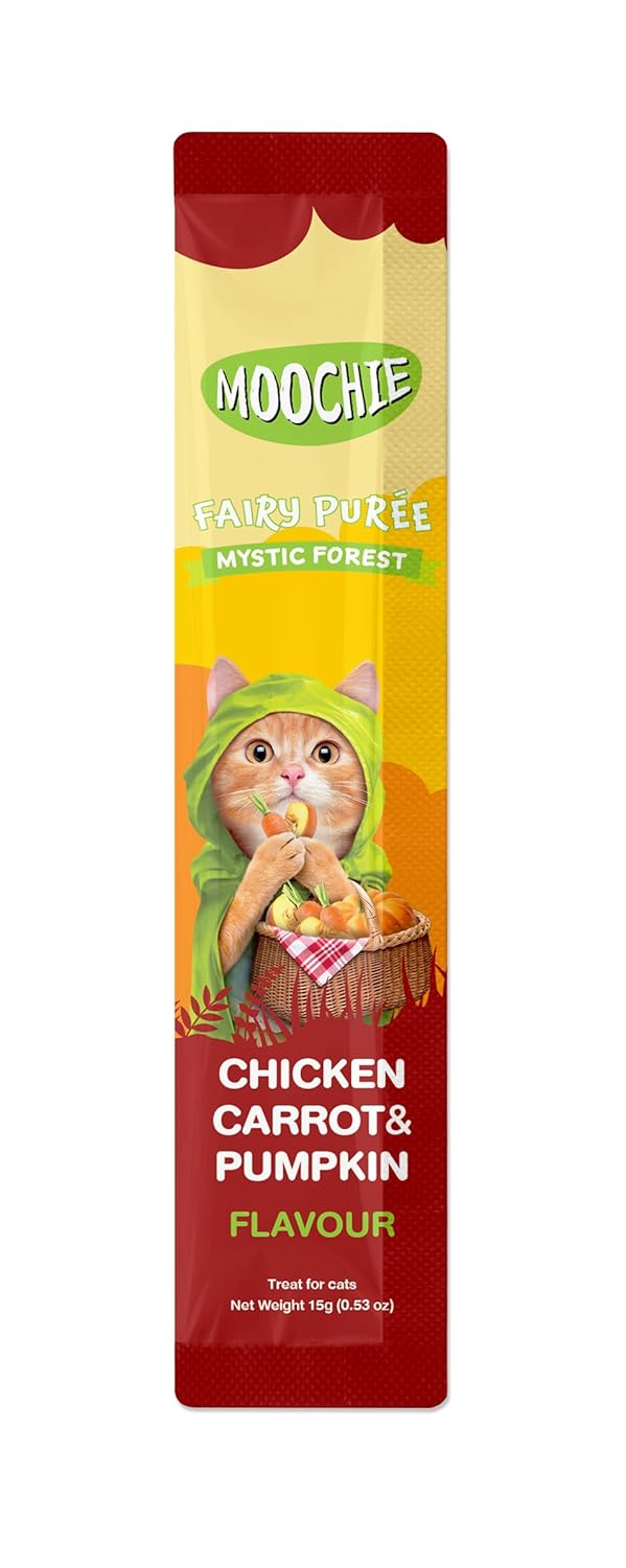 Moochie : Fairy Puree Mystic Forest Chicken Carrot & Pumpkin Cat Treat