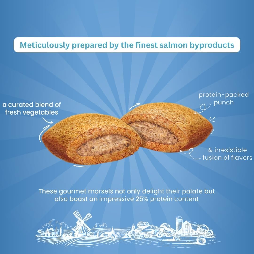 Cat Fest : Farm Fresh Pillows with Salmon Creme Natural Cat Treats