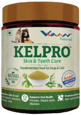 Vvaan Naturals Kelpro Skin & Teeth Care Supplementary Food For Dogs & Cats
