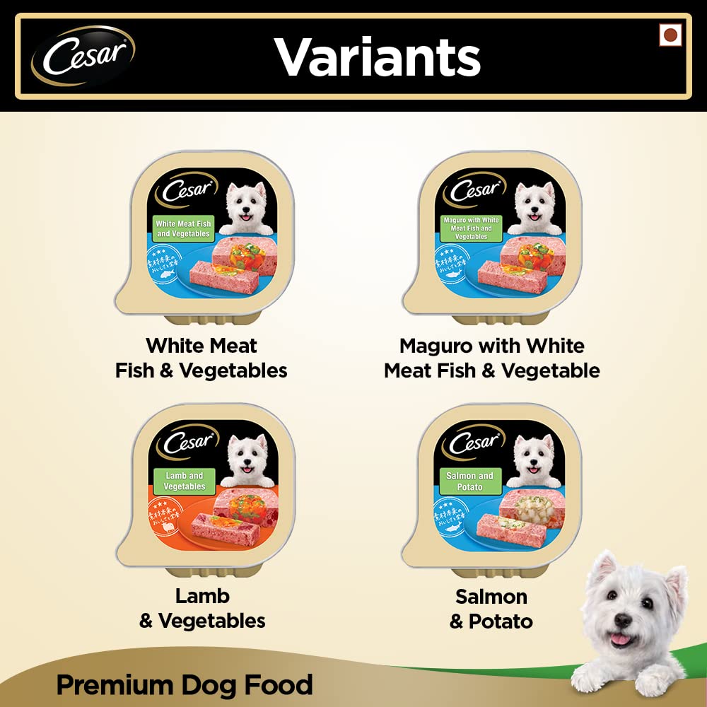 Cesar Lamb & Vegetable Tray 100 G (Pack Of 24) - Ecom Pack