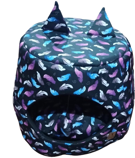 Smarty Pet Printed Cat House (Multi Color Print)