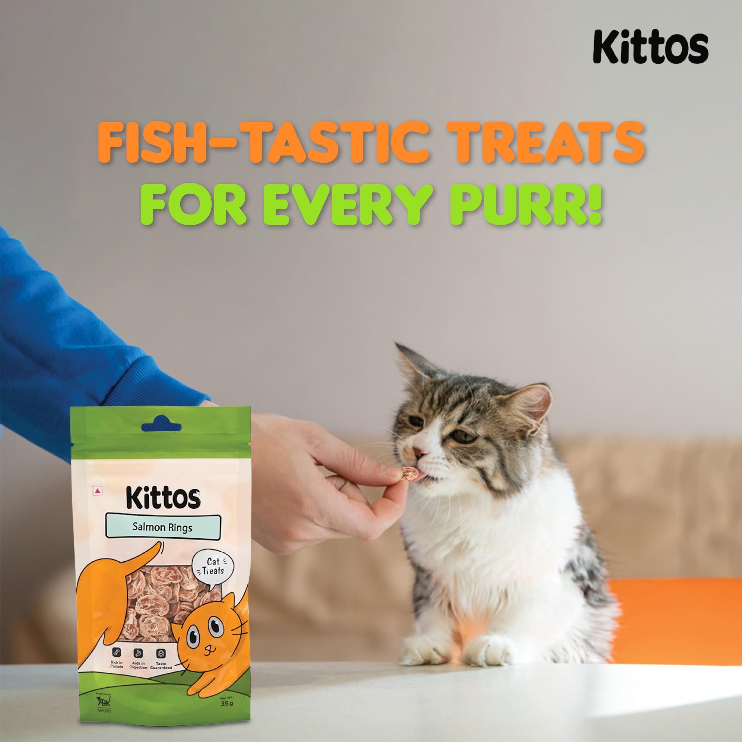 Kittos Salmon Ring Treat Cat