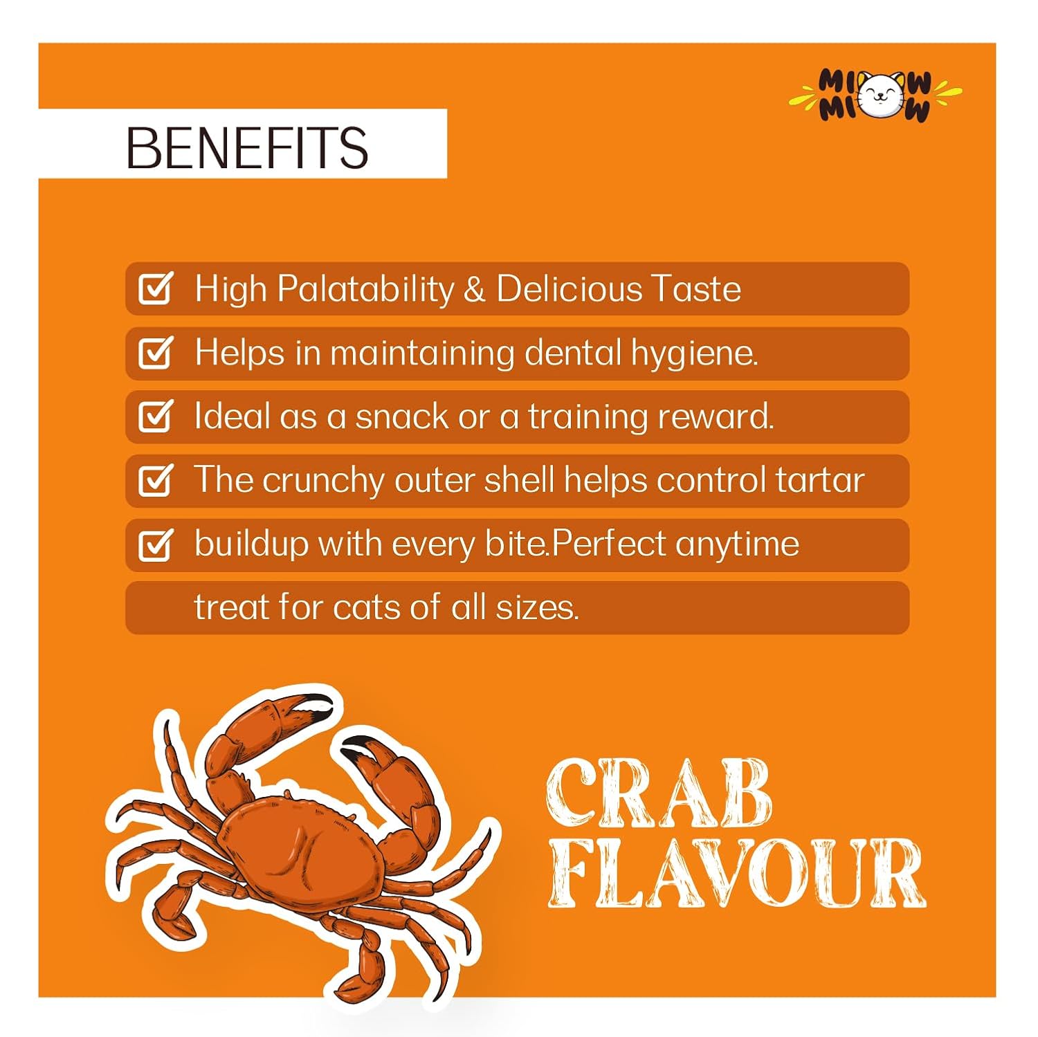 Taiyo : Miow Miow Krispy Crackers Crab Flavour Cat Biscuits