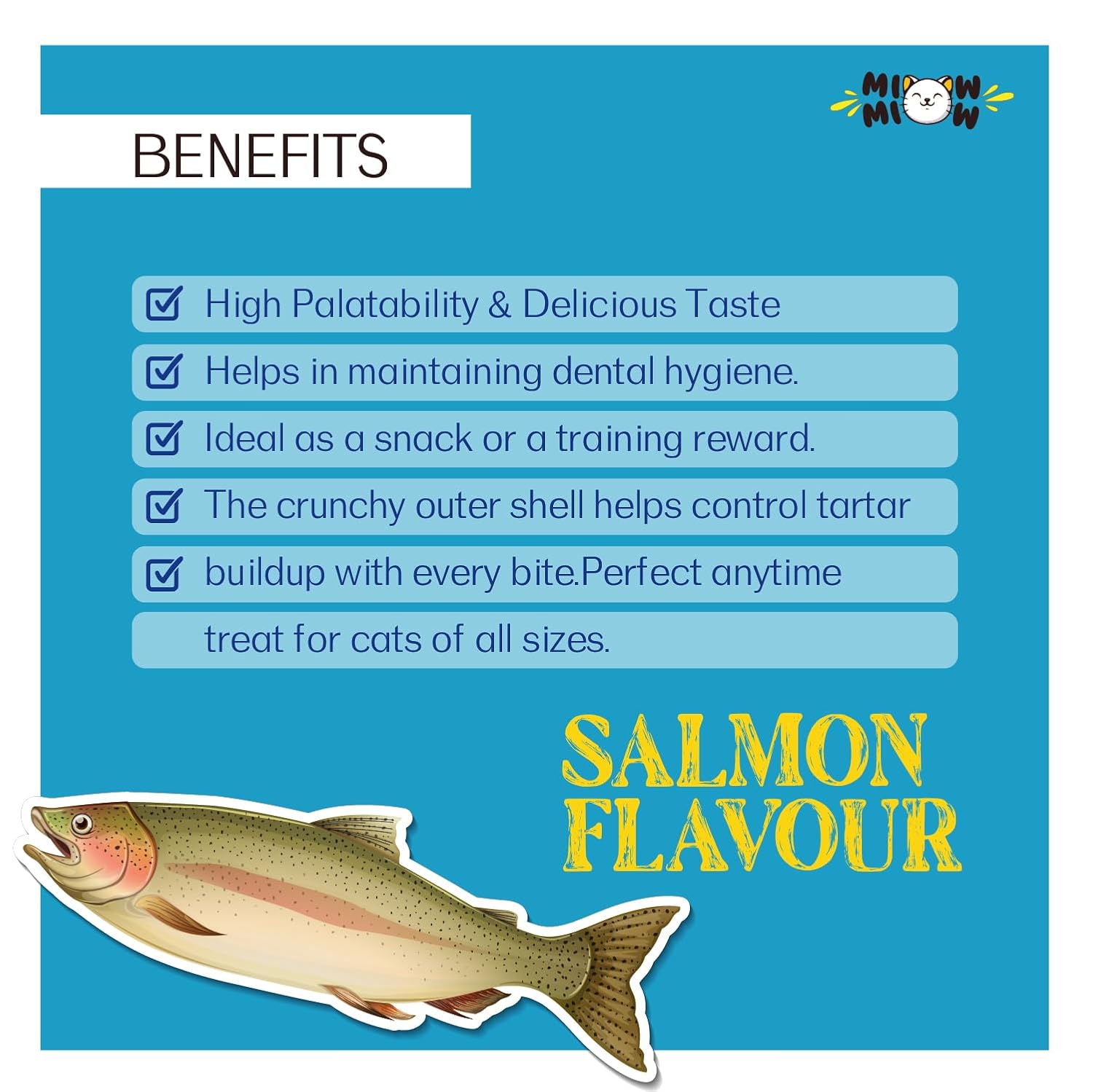 Taiyo : Miow Miow Krispy Crackers Salmon Flavour Cat Biscuits