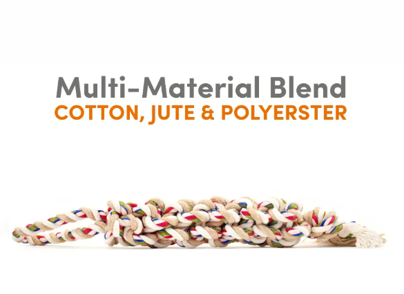 Fofos Flossy Braided Rope Dog Toy